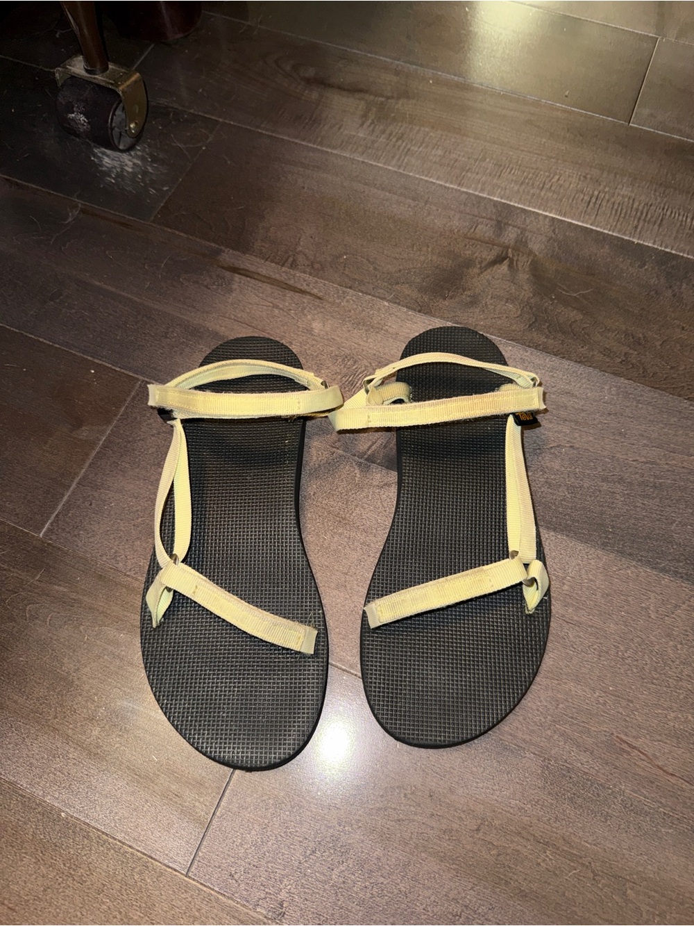 Teva universal slim sandals - pale yellow/Black